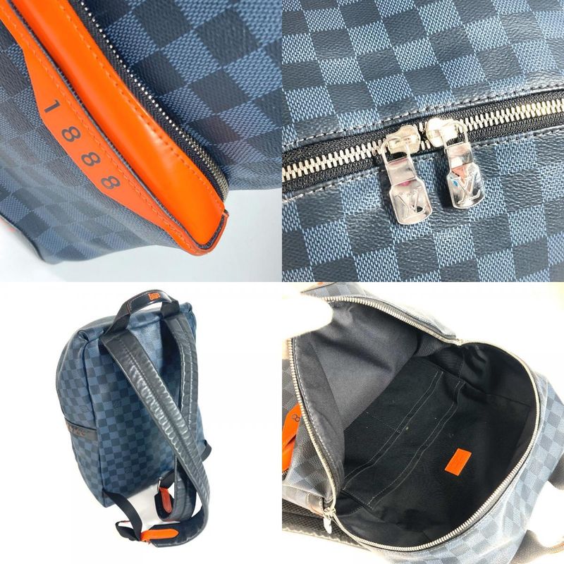 Louis Vuitton Backpack Sac Discovery Backpack N40157 Damier Cobalt Canvas Navy