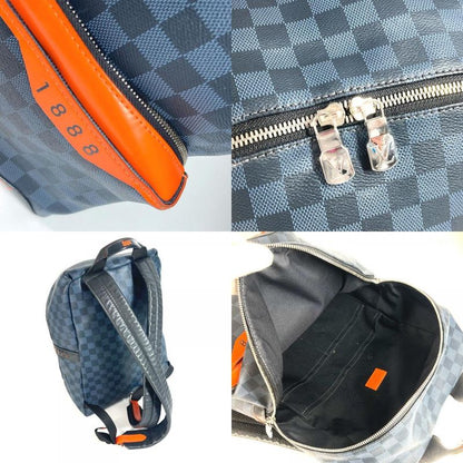 Louis Vuitton Backpack Sac Discovery Backpack N40157 Damier Cobalt Canvas Navy