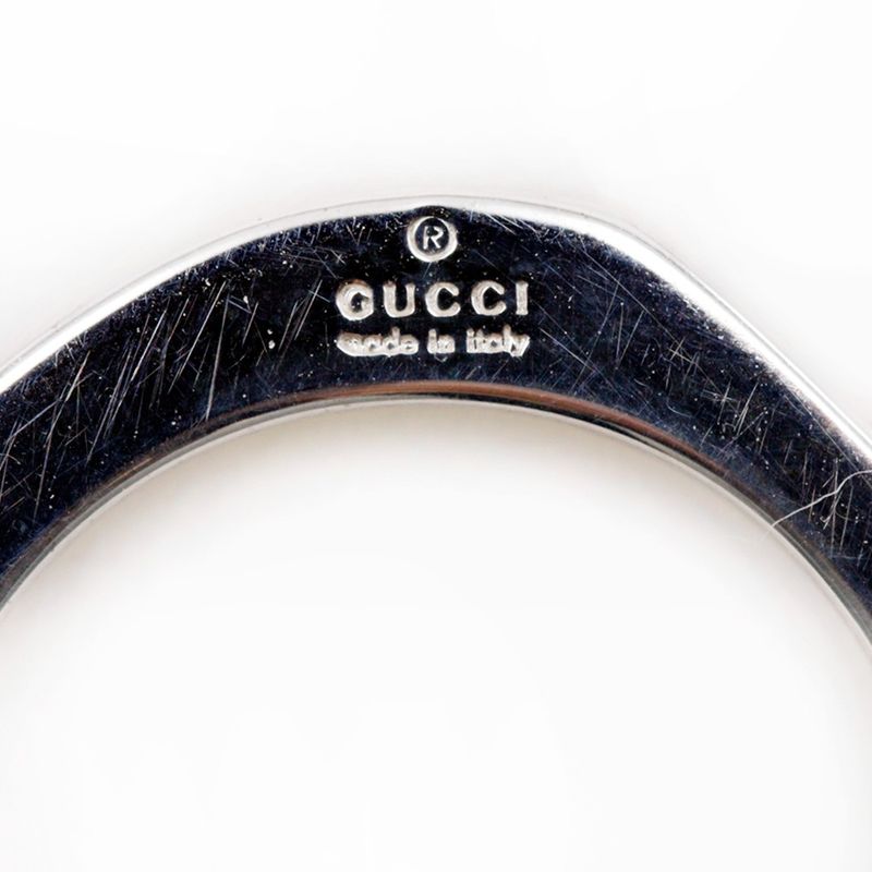 Gucci Nut Hexagon Silver 925 Size 10 Ladies 4.3g Ring