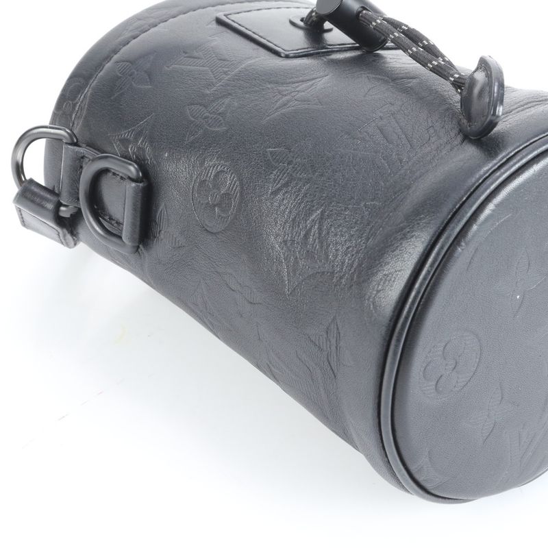 Louis Vuitton Monogram Shadow Chalk Nano M44628 Leather Shoulder Bag Crossbody