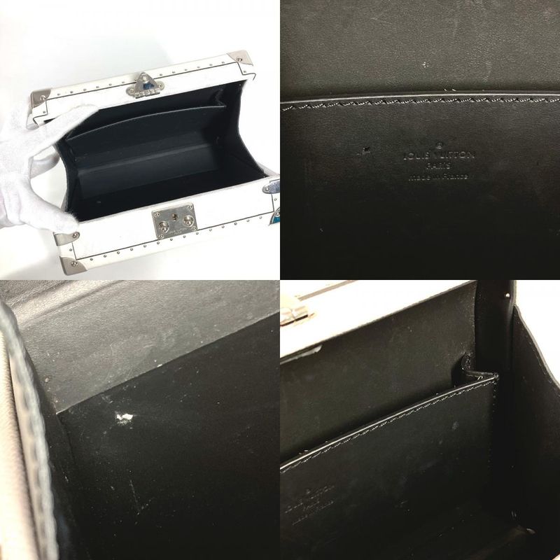 Louis Vuitton Shoulder Bag Trunk Clutch Box M11049 Monogram Canvas White