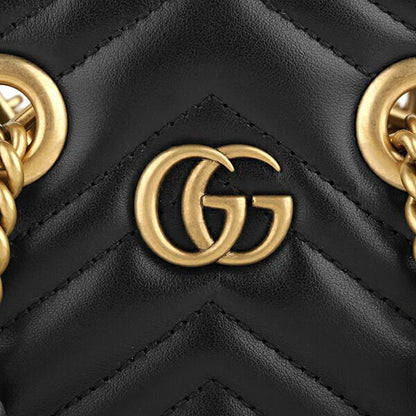 Gucci Shoulder Bag GG Marmont Black