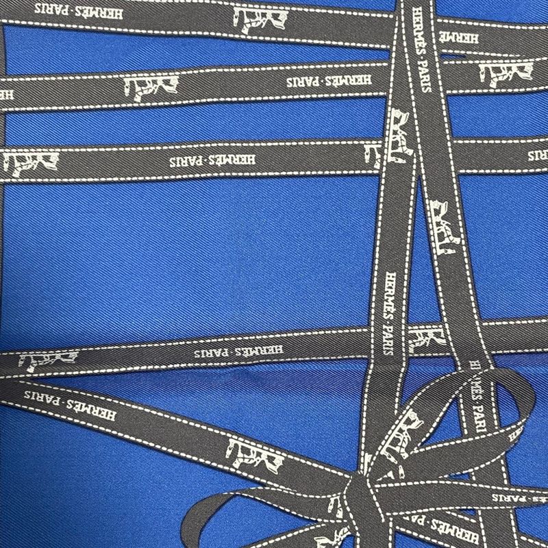 Hermes Bolduc Ribbon Pattern Bolduc Blue