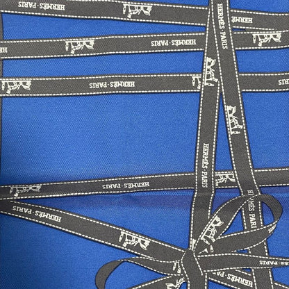 Hermes Bolduc Ribbon Pattern Bolduc Blue