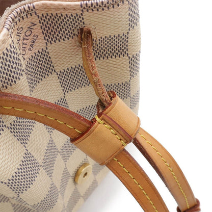 Louis Vuitton Damier Azur Sperone BB Backpack Shoulder Bag White Pink