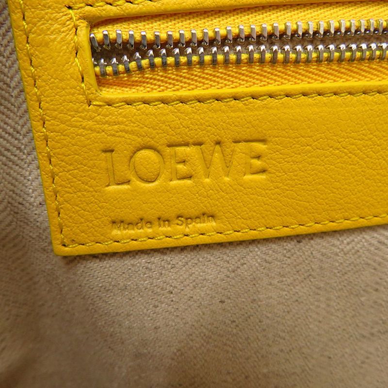 Loewe Anagram A4 Leather Yellow Business Bag 1903 Loewe