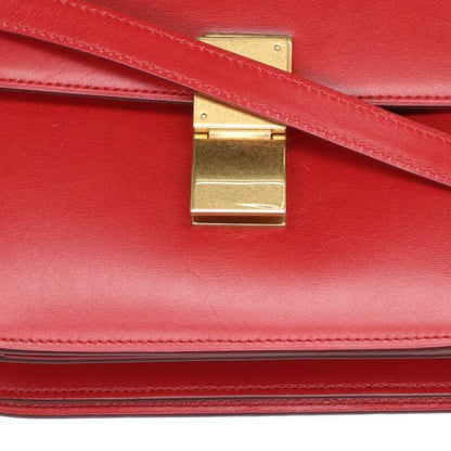 Celine Classic Box Medium Calfskin Flap Shoulder Bag Women
