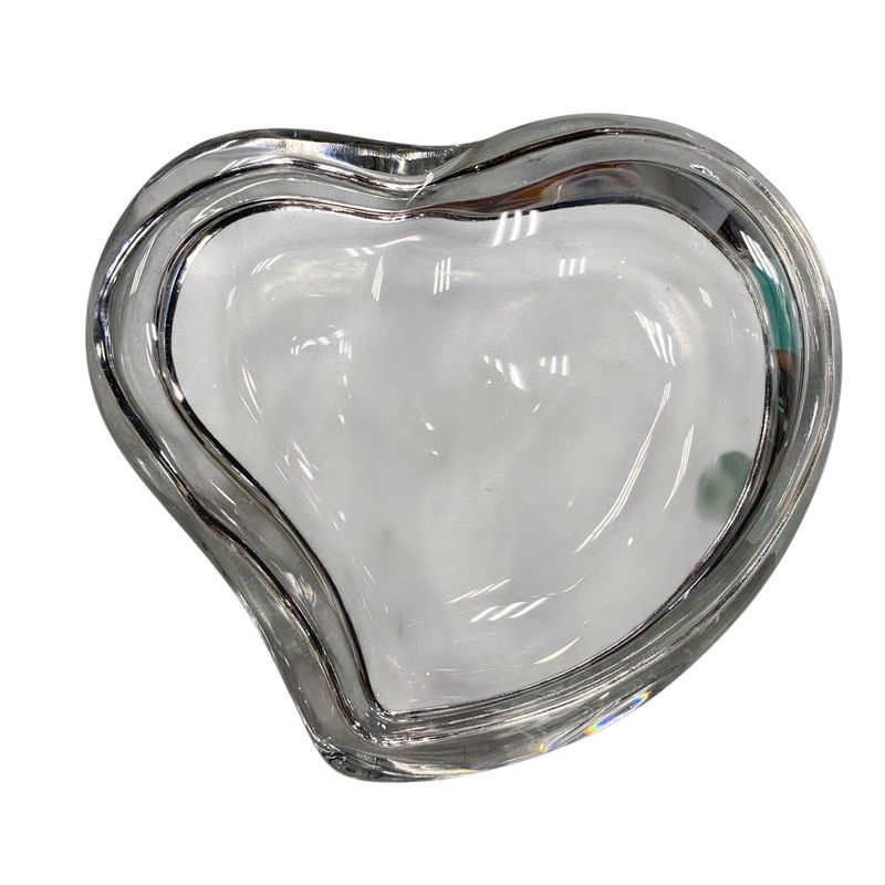 3181 Tiffany & Cotiffany & Co Elsa Peretti Heart Box Crystal Used Excellent