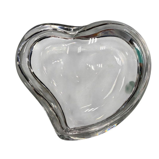 3181 Tiffany & Cotiffany & Co Elsa Peretti Heart Box Crystal Used Excellent