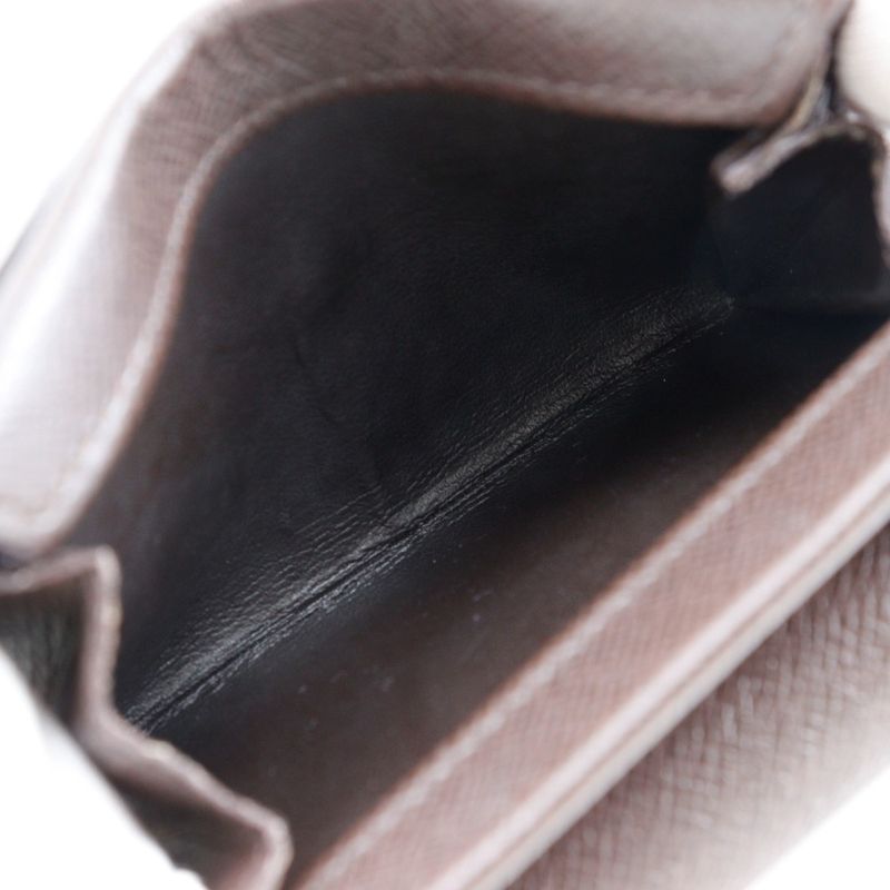 Louis Vuitton Porte Monepla N61930 Damier Canvas Brown Mi4007 Unisex Coin Case