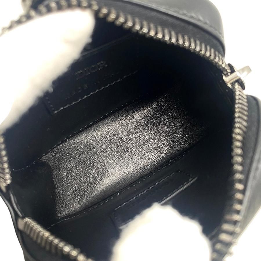 Christian Dior Shoulder Bag Horizontal Nano Pouch 2esbc269cdp Logo Black Silver