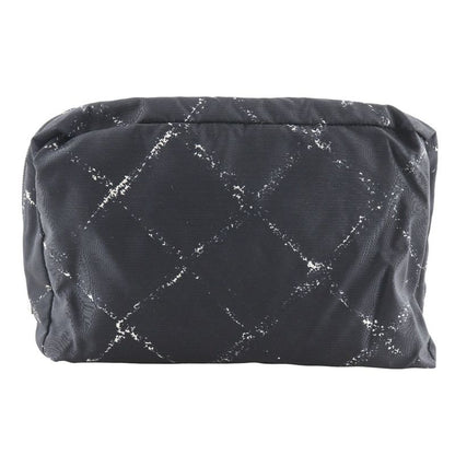 Chanel Travel Line Nylon Black Unisex Pouch