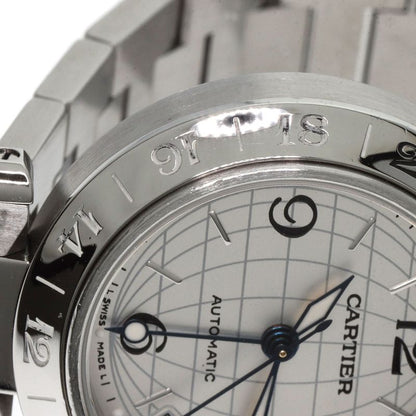 Cartier W31078m7 Pasha C Meridian Watch SS Boys