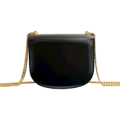 Celine Teen Chain Buzas Triomphe Logo Calf Leather Shoulder Bag