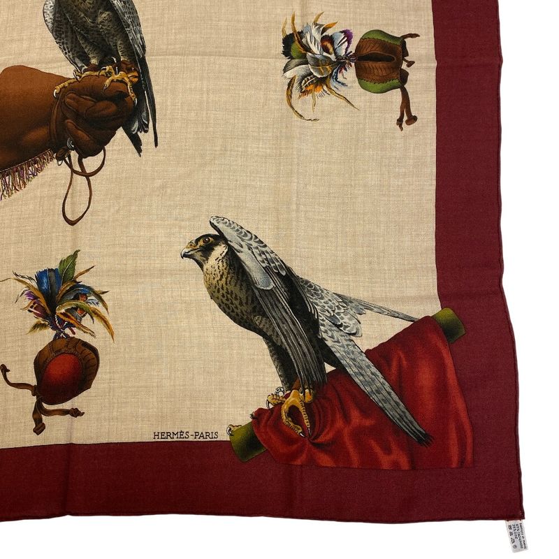 Hermes Carre 90 Chasse A Vol Falconry Scarf Bag Brand Bag Handle Cover Ribbon