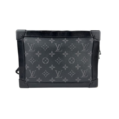 Louis Vuitton Crossbody Shoulder Bag Monogram Eclipse Soft Trunk M44730