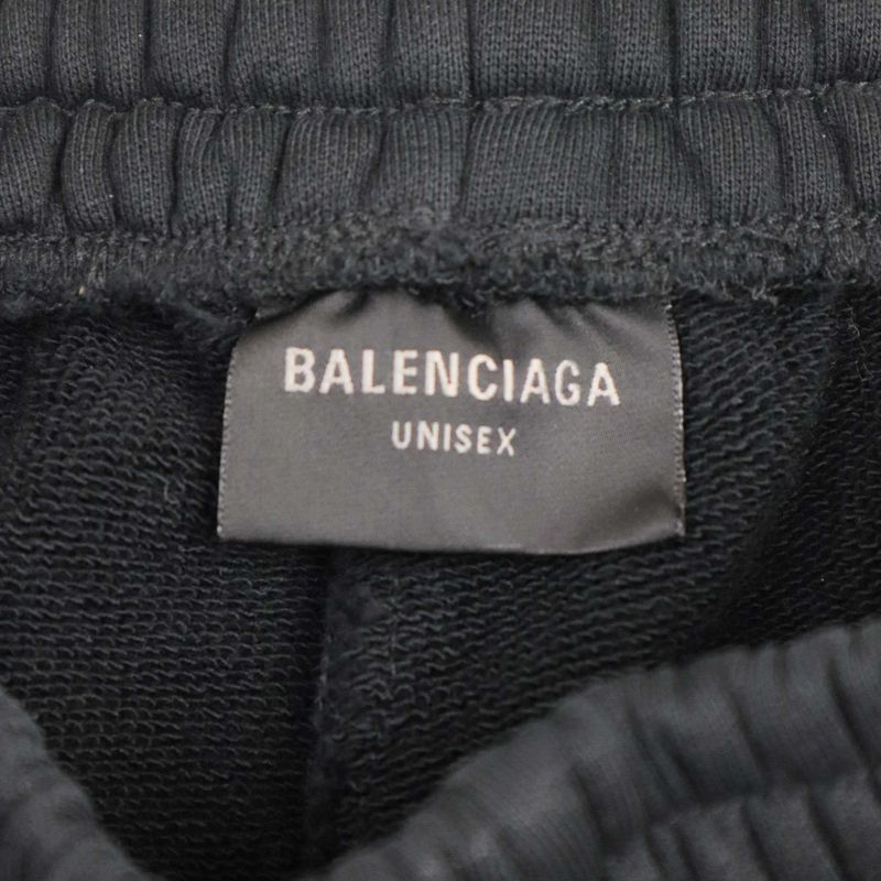 Balenciaga 24ss Distressed Cropped Sweatpants Destroyed Cropped Sweatpants