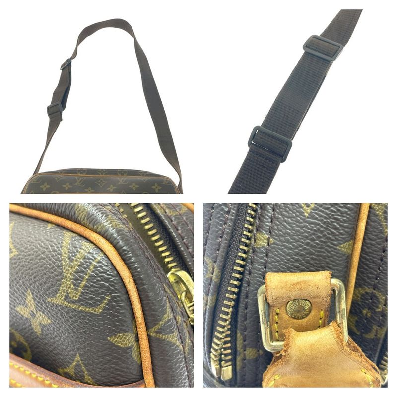 Louis Vuitton M45254 Monogram PVC Reporter PM Shoulder Bag Brown 455894