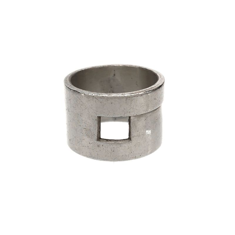 Gucci Square Cut Silver Ring Silver About Size 14