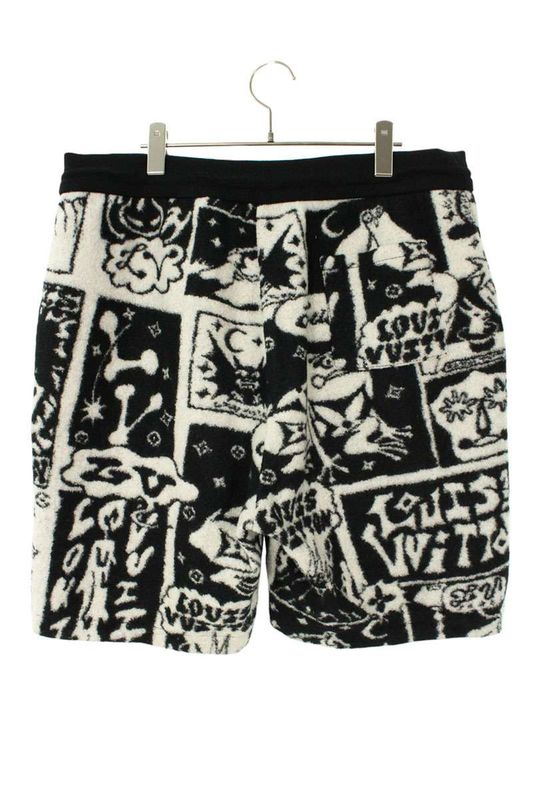 Louis Vuitton 23SS Rm231 VY6 Hoy61w Terry Half Pants Men's 4L