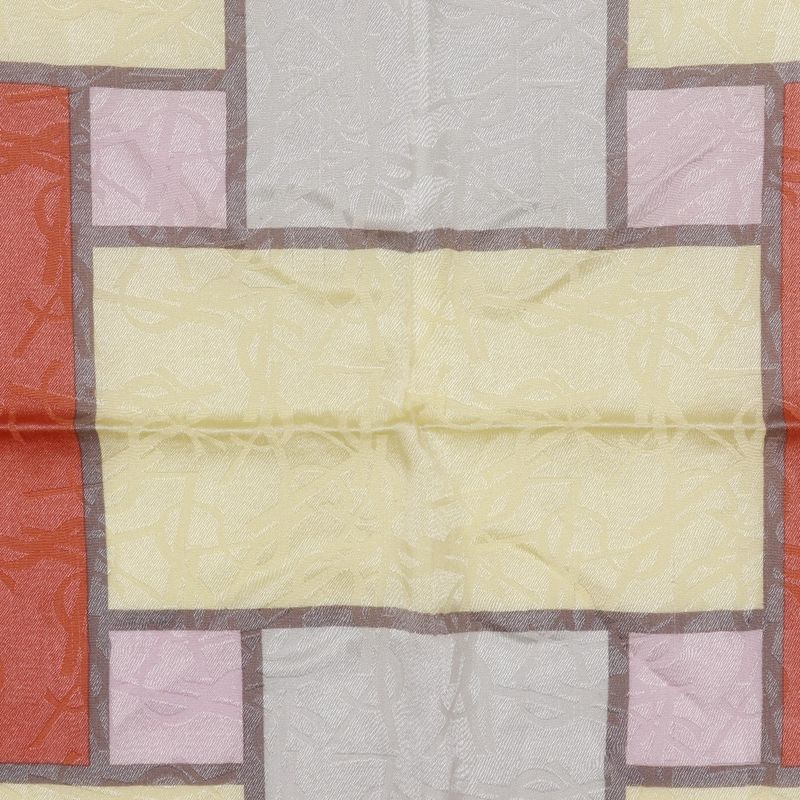 YVES Saint Laurent Yves Saint Laurent Logo Silk Multicolor Women's Scarf