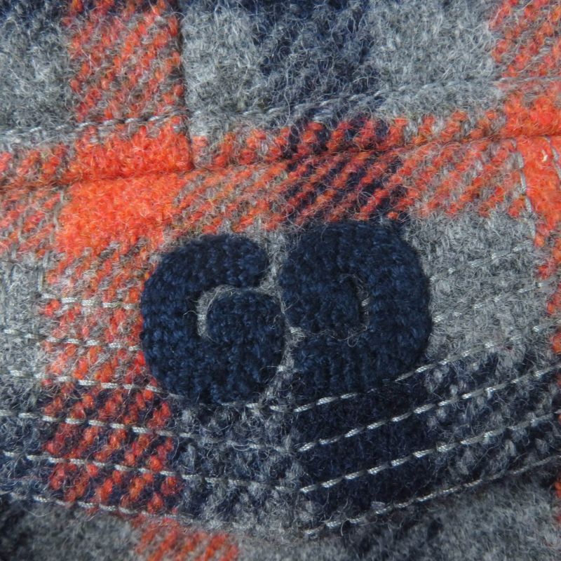 Gucci 20AW 633365 100% Wool Rave Like You Are Five Walnut Button GG Logo