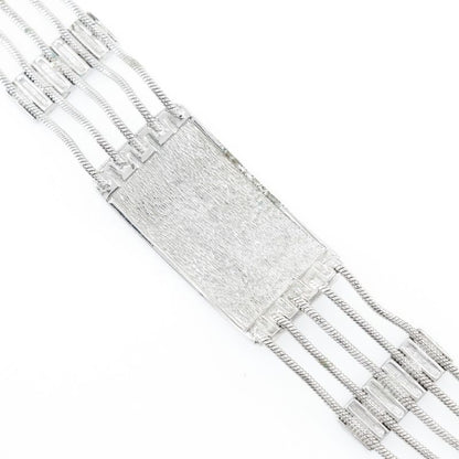 Dior Trotter 5strands Metal Silver Women's 56.8g Choker