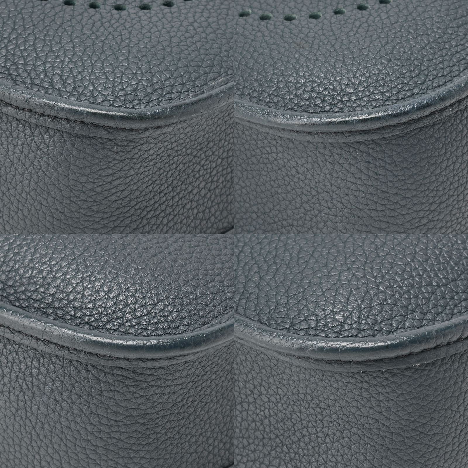 Hermes Evelyn TPM Shoulder Bag Taurillon Clemence Blue Orage (silver Hardware)