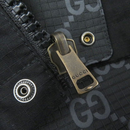 Gucci 770276 GG Ripstop Nylon Reversible Blouson Jacket Black 50 Made In Italy
