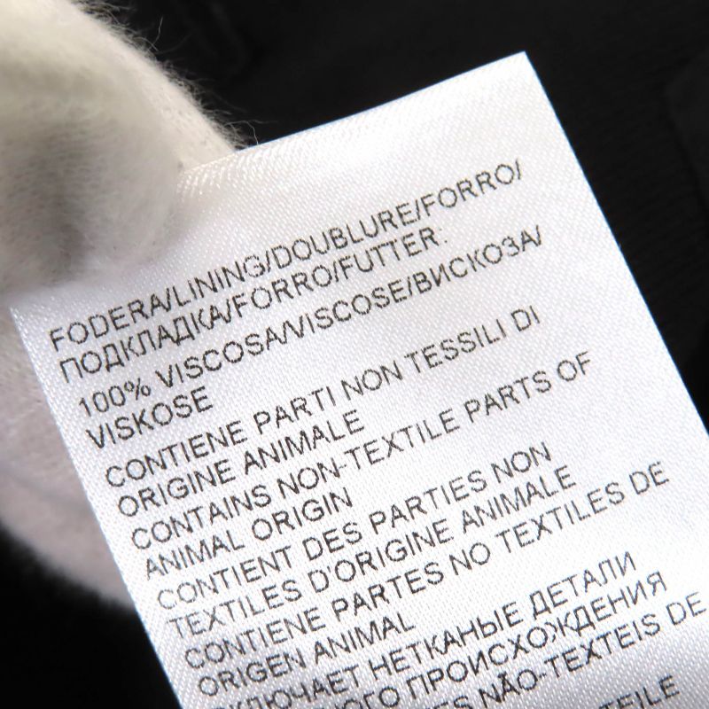 Bottega Veneta 2021 668813 V Logo Button Wool Single Coat Black 38 Made In