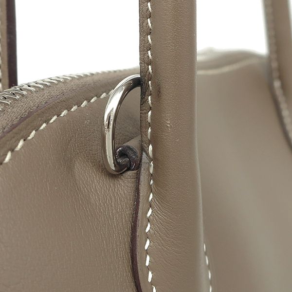 Hermes 2way Bag Bolide 27 Swift Etoupe Silver Hardware Glazed Shoulder Y