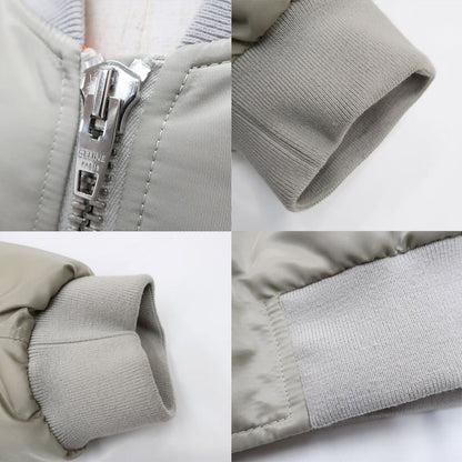 Celine Bomba Jacket Light Gray Beige 54 Nylon Apparel Clothing