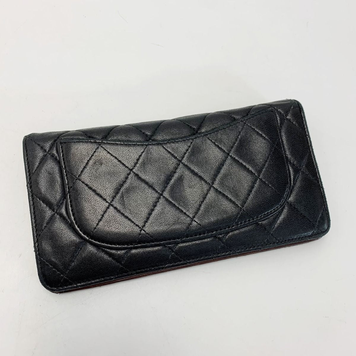 Chanel Matelasse Timeless Classic Svhardware A31509 Black Bifold Long Wallet