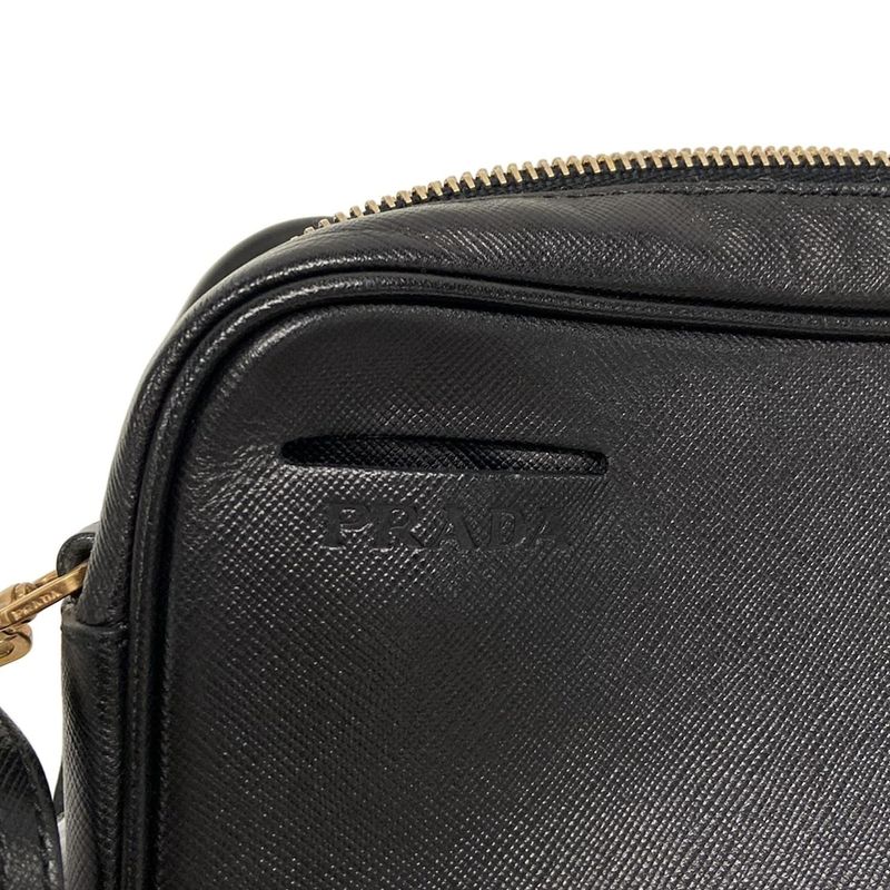 Prada Shoulder Bag - Bt0077 Black Leather