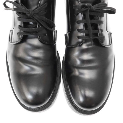 Prada Lace-Up Leather Shoes 2eg394 Black 10