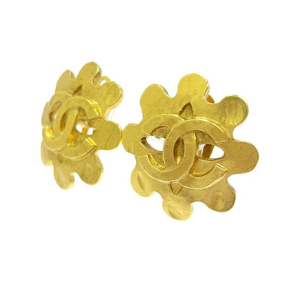 Chanel GP 94p Coco Mark Earrings Gold 408853 Earrings