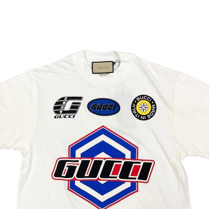 Gucci Long Sleeve T-Shirt Cotton Jersey Logo Embroidery 775788 Xjgcs XS Size