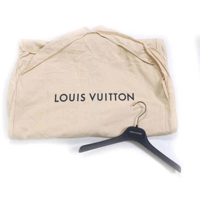 Louis Vuitton 23SS A-line Bleached Denim Zip-up Dress Ivory 36 With Hanger And