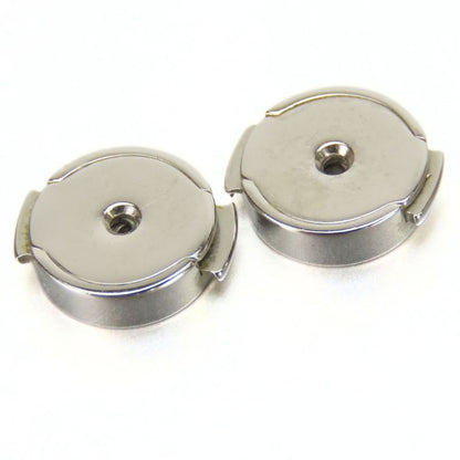 Hermes Earrings Cage De Assches H Cube Metal Black Silver Plated Accessories