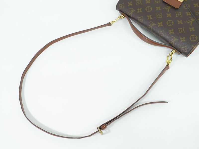Authentic Louis Vuitton LV Monogram 2WAY Shoulder Bag Handbag Brown M51185