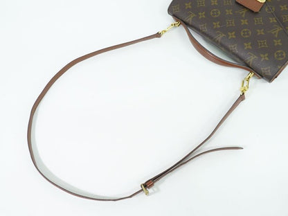 Authentic Louis Vuitton LV Monogram 2WAY Shoulder Bag Handbag Brown M51185