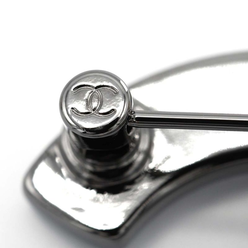 Chanel Brooch Metal Coco Mark Clover Pattern A24S 14.6g Accessories Box Bag