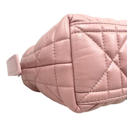 Christian Dior Handbag Nomad Pouch Small S5553omig Pink Gold Hardware Christian