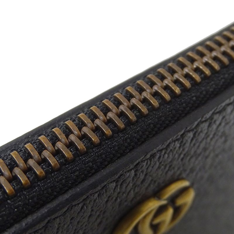 Gucci Bag Men's Brand Clutch Bag Second Bag GG Marmont Leather Black 475317