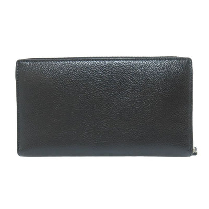 Balenciaga 655927 Round Zipper Long Wallet With Coin Purse Calf Women