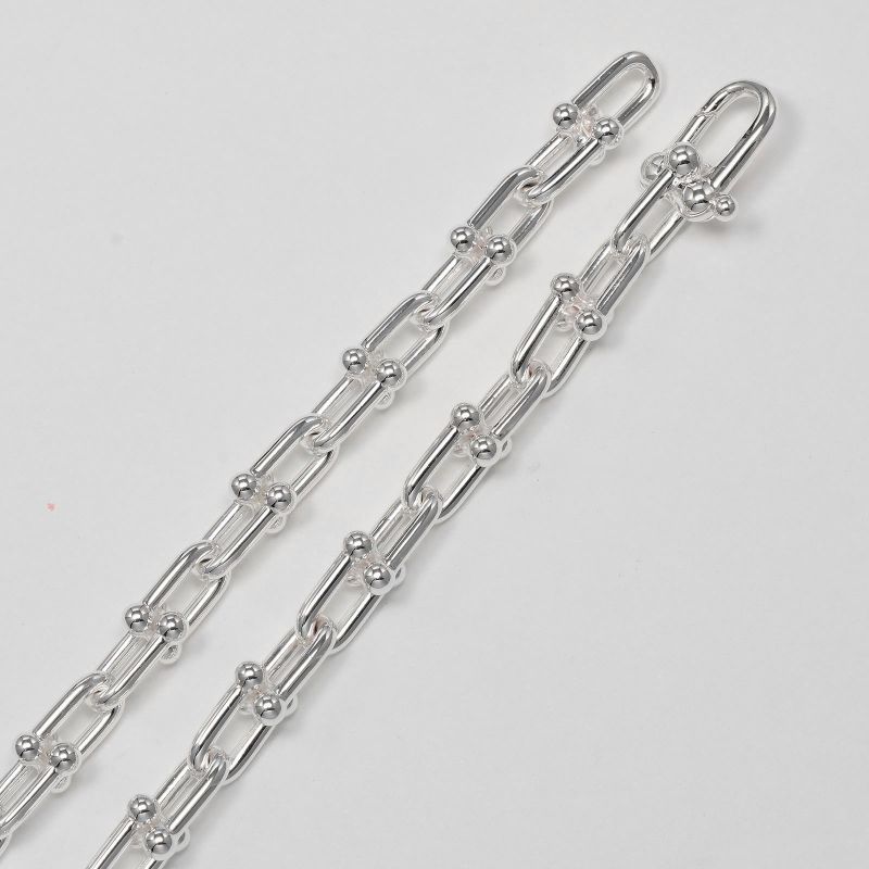 Tiffany & Co Hardware Small Link Silver 925 _ 44g Necklace