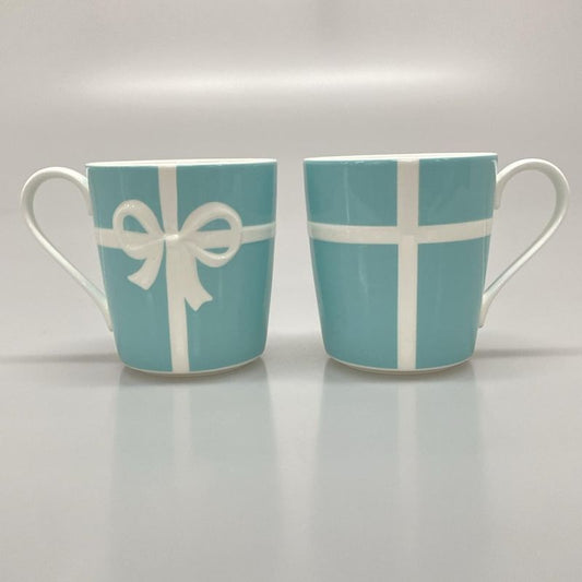 Tiffany & Co Like Dishes Blue Bow Tiffany & Co Blue And White Mugs X 2
