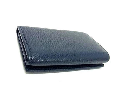 Bvlgari Leather 6-ring Key Case Key Case Women's Men's Navy Bk6799