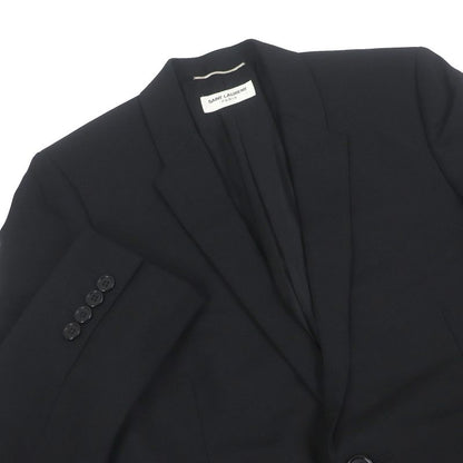 Saint Laurent Paris 482493 Single Tailored Jacket Bleather Tailored Jacket