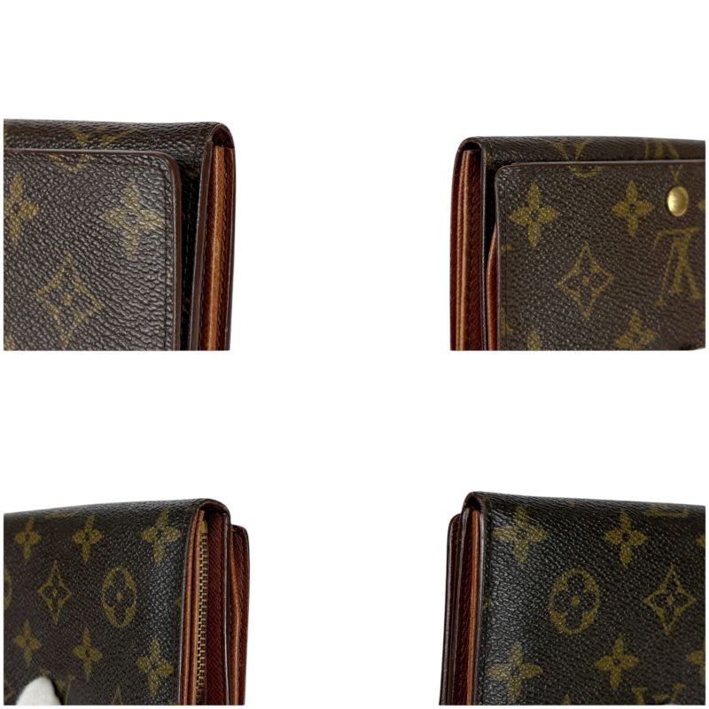 Louis Vuitton Monogram Leather Porte Monet Vier Trésor Bifold Compact Wallet